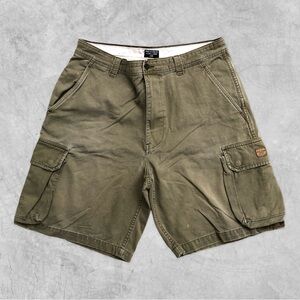 Vintage Polo by Ralph Lauren Baggy Army Green Cargo Shorts - Mens 36